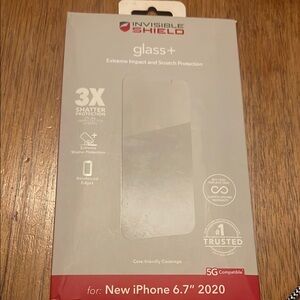 Zagg Glass+ Screen Protector for iPhone 6.7" 2020 - Gray